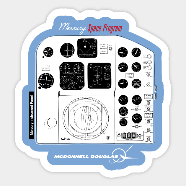 Mercury Capsule Instrument Panel Sticker by ocsling